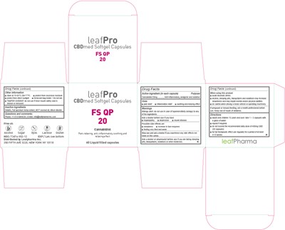 Principal Display Panel_ Label 60 (Leafpro Cbdmed Softgel Capsules Fs Qp 20 60 Fs 72x72x67 Us)